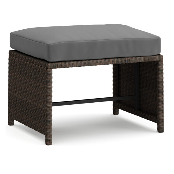Gartenmöbel Set Rattan EREN braun/anthrazit – Bild 7