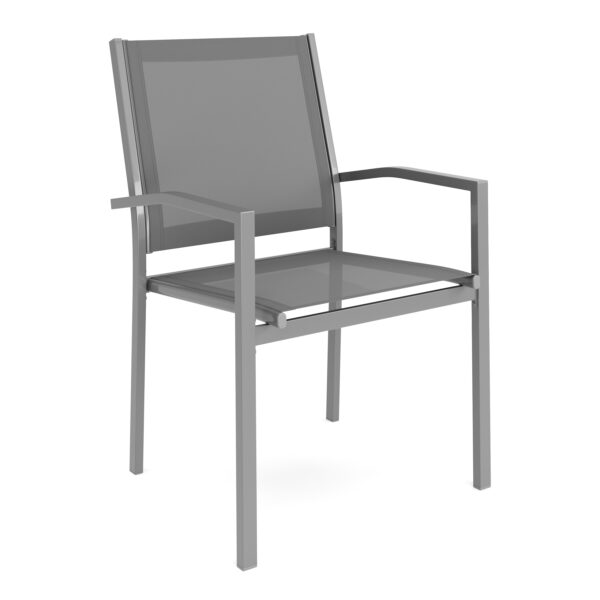 Gartenstuhl ZILLY 2er Set grau – Bild 2