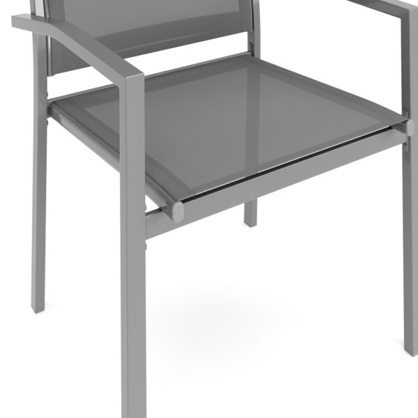 Gartenstuhl ZILLY 2er Set grau – Bild 7
