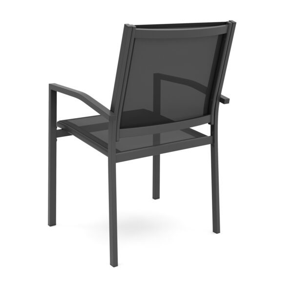 Gartenstuhl ZILLY 2er Set schwarz – Bild 6