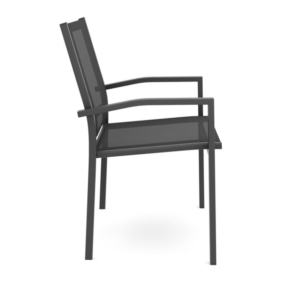 Gartenstuhl ZILLY 2er Set schwarz – Bild 5