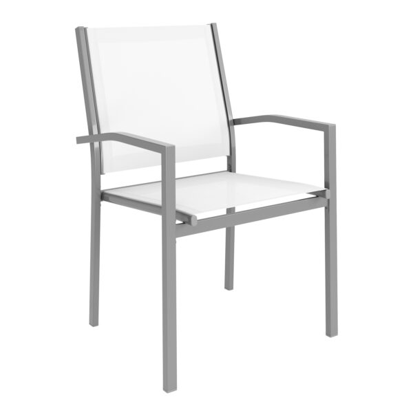 Gartenstuhl ZILLY 2er Set weiss – Bild 2