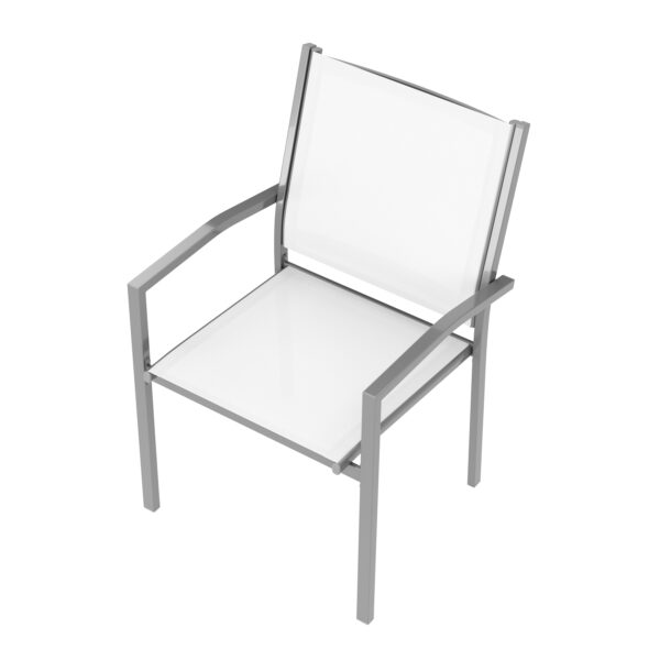 Gartenstuhl ZILLY 2er Set weiss – Bild 3