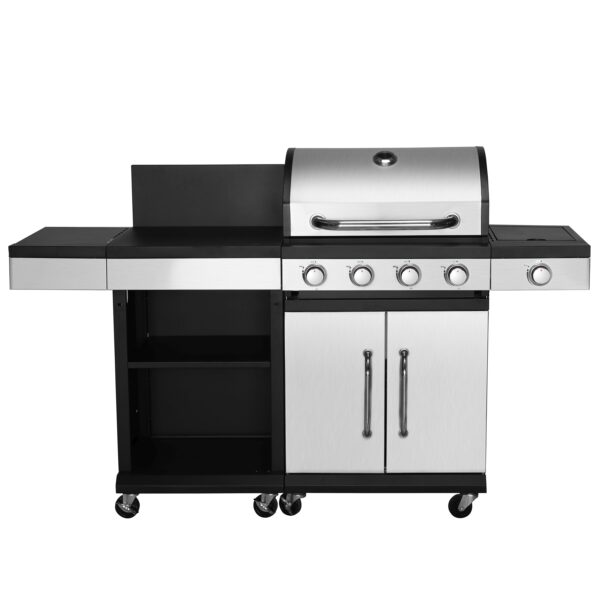 Gasgrill mit Arbeitsfläche AMPATO 4+1 Brenner