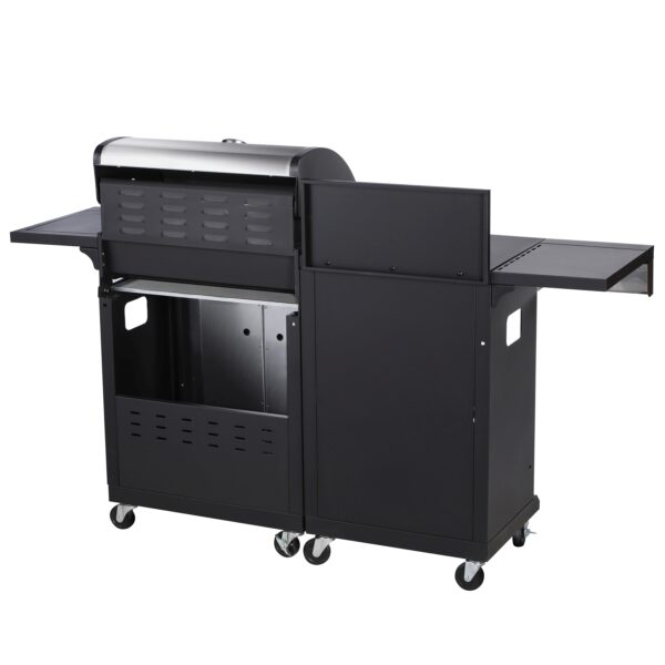 Gasgrill mit Arbeitsfläche AMPATO 4+1 Brenner – Bild 5