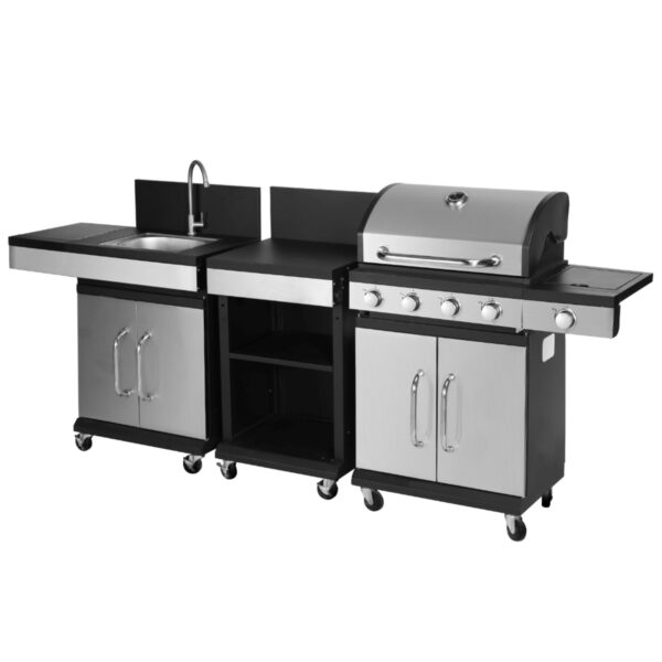 Gasgrill Outdoorküche AMPATO 4+1 Brenner – Bild 3