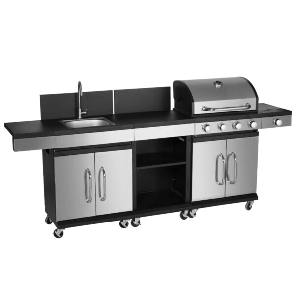 Gasgrill Outdoorküche AMPATO 4+1 Brenner – Bild 2