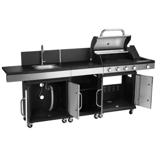 Gasgrill Outdoorküche AMPATO 4+1 Brenner – Bild 4