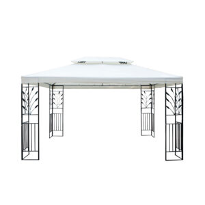Gartenpavillon LAVEN 4 x 3 m beige
