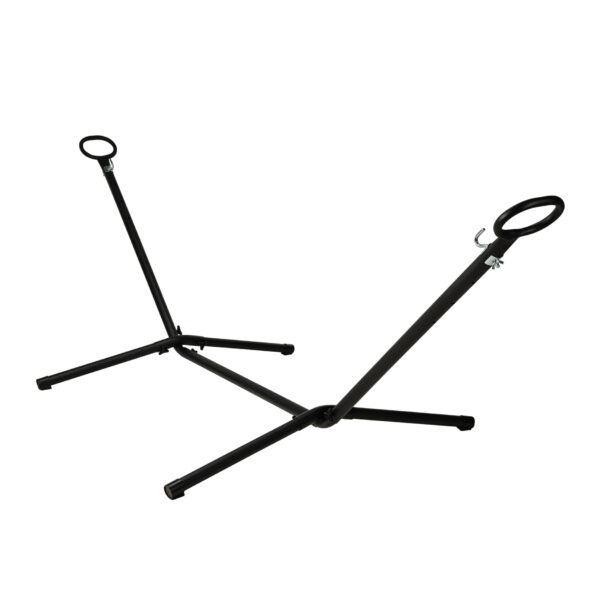 Gestell für Hängematte 300 x 120 cm schwarz – Bild 2