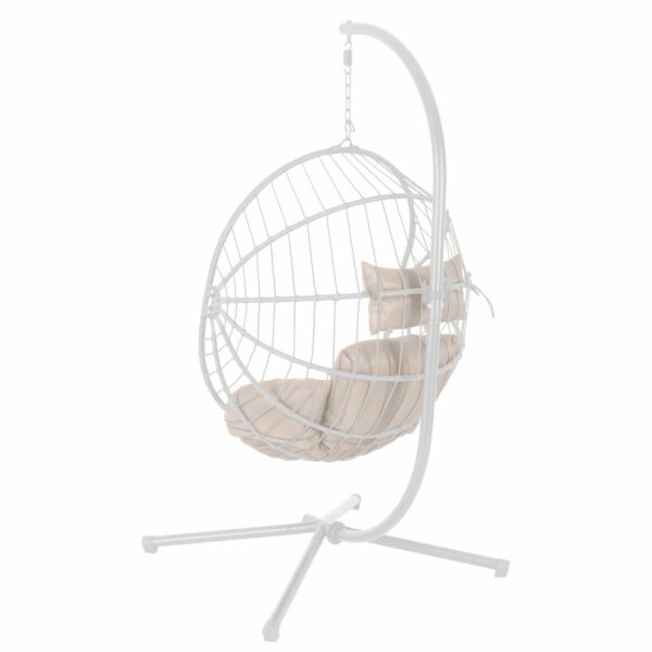 Hängesessel mit Gestell LAOS beige – Bild 3