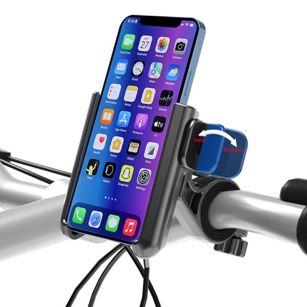 Handyhalterung Fahrrad 360-Grad-Drehung schwarz – Bild 3
