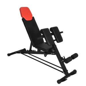 Hantelbank multifunktional POW schwarz/rot