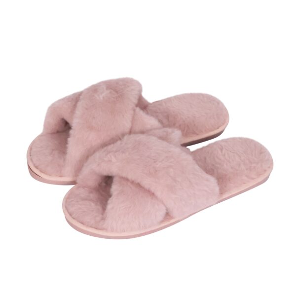 Hausschuhe aus Plüsch Grösse 40-41 rosa