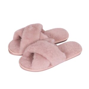 Hausschuhe aus Plüsch Grösse 36-37 rosa