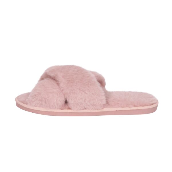 Hausschuhe aus Plüsch Grösse 40-41 rosa – Bild 2