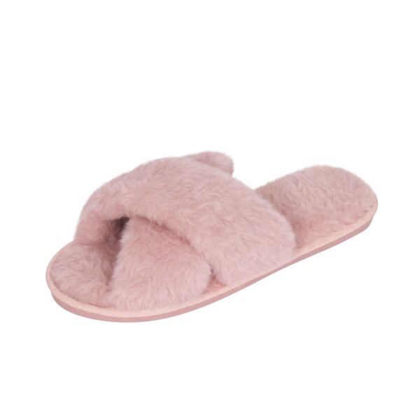 Hausschuhe aus Plüsch Grösse 40-41 rosa – Bild 3
