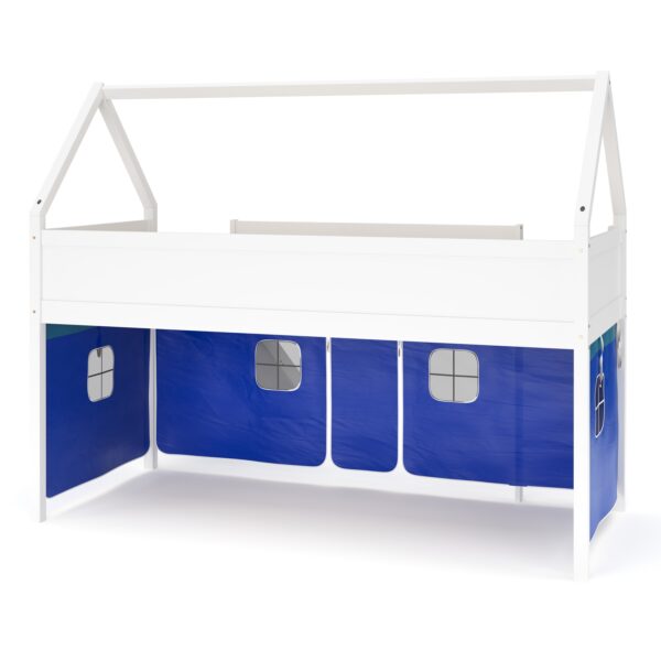 Hochbett JESSI mit Rutsche und Leiter 90 x 200 cm weiss – Bild 6