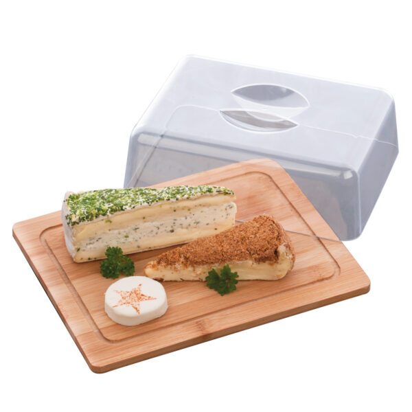 Käseglocke Bambus 25 x 20 x 8 cm