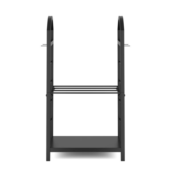 Kaminholzregal mit Kaminbesteck 40 x 30 x 74 cm – Bild 4