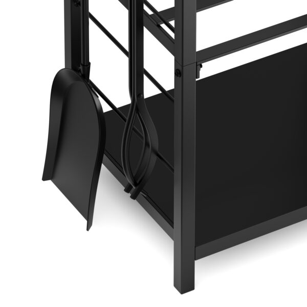 Kaminholzregal mit Kaminbesteck 40 x 30 x 74 cm – Bild 7