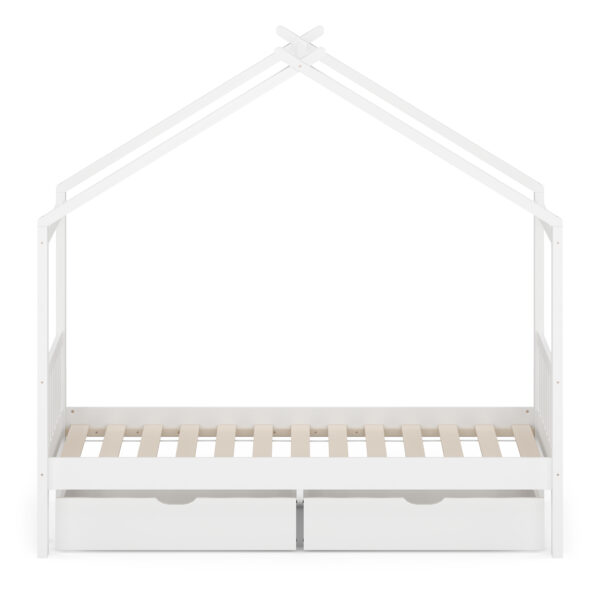 Kinderbett BEMBY mit 2 Schubladen 80 x 160 cm weiss – Bild 3