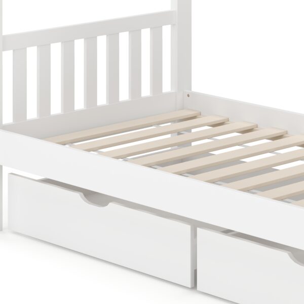 Kinderbett BEMBY mit 2 Schubladen 80 x 160 cm weiss – Bild 7