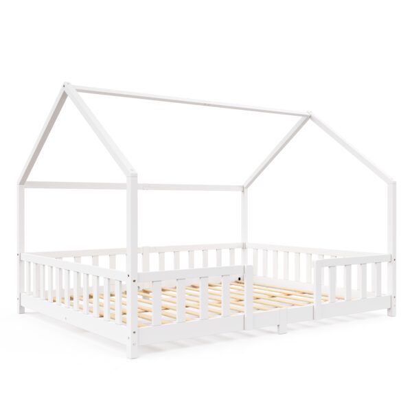 Kinderbett MAISON 160 x 200 cm weiss – Bild 2
