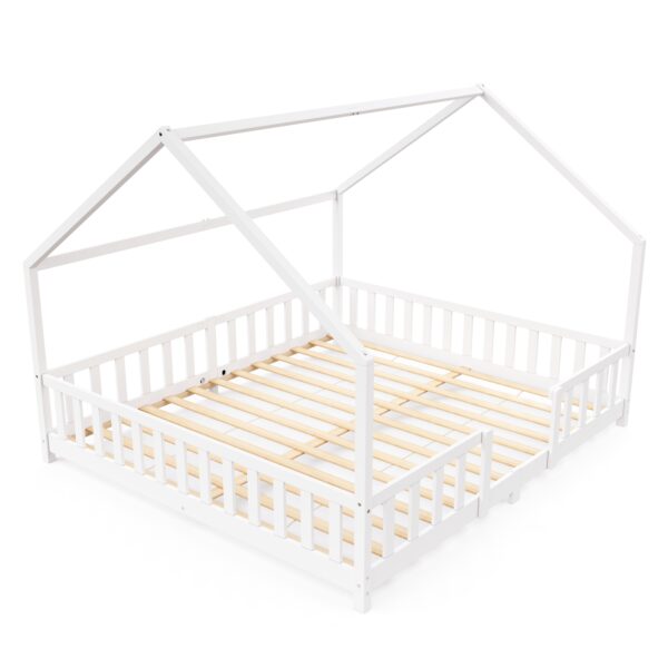 Kinderbett MAISON 180 x 200 cm weiss – Bild 4