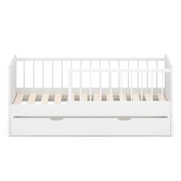 Kinderbett RAYA mit Schublade 70 x 140 cm weiss – Bild 5