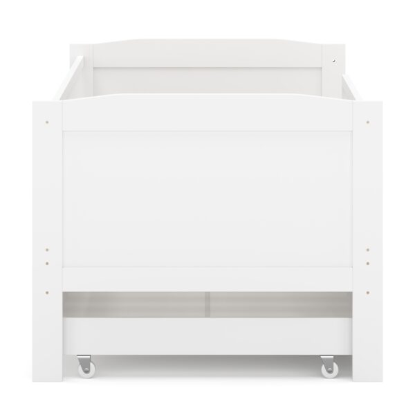 Kinderbett RAYA mit Schublade 70 x 140 cm weiss – Bild 7