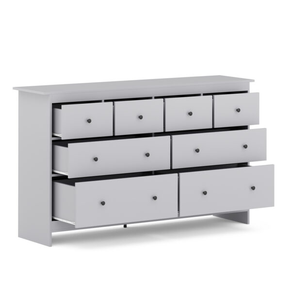 Kommode ADALIE 8 Schubladen 160 x 96 cm grau – Bild 2