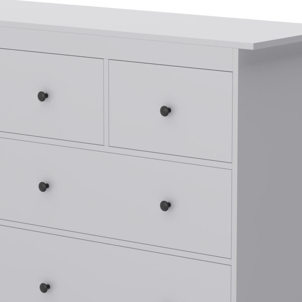 Kommode ADALIE 8 Schubladen 160 x 96 cm grau – Bild 5