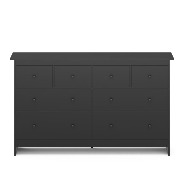 Kommode ADALIE 8 Schubladen 160 x 96 cm schwarz – Bild 3