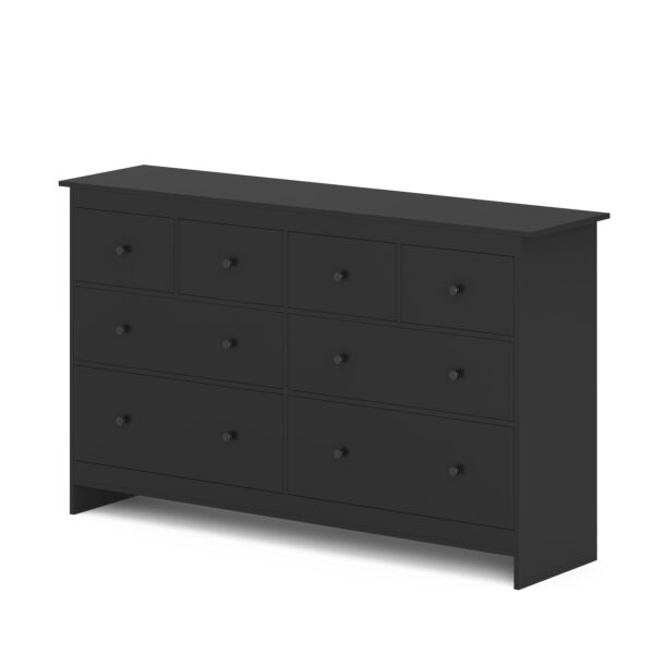 Kommode ADALIE 8 Schubladen 160 x 96 cm schwarz – Bild 4