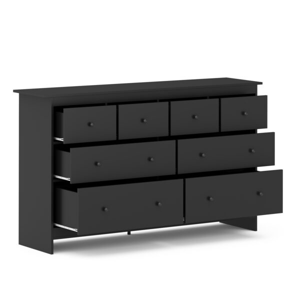Kommode ADALIE 8 Schubladen 160 x 96 cm schwarz – Bild 2