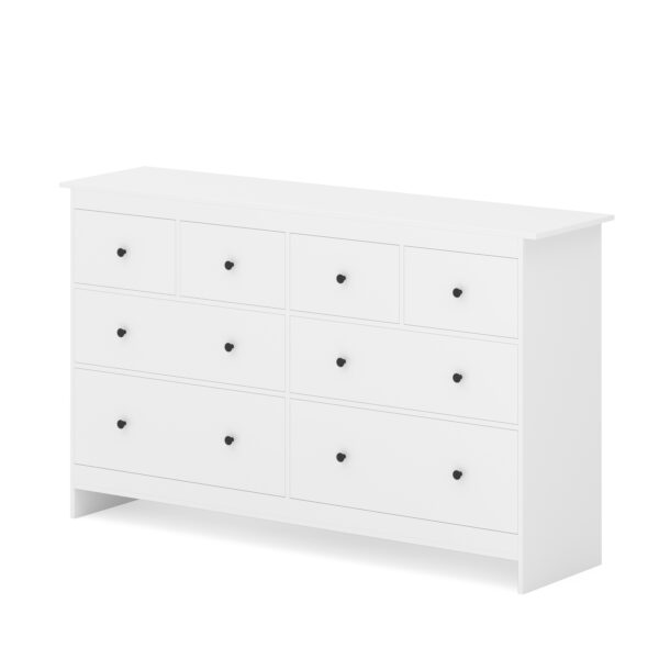 Kommode ADALIE 8 Schubladen 160 x 96 cm weiss – Bild 4