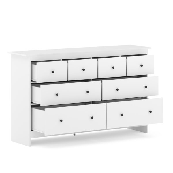 Kommode ADALIE 8 Schubladen 160 x 96 cm weiss – Bild 2