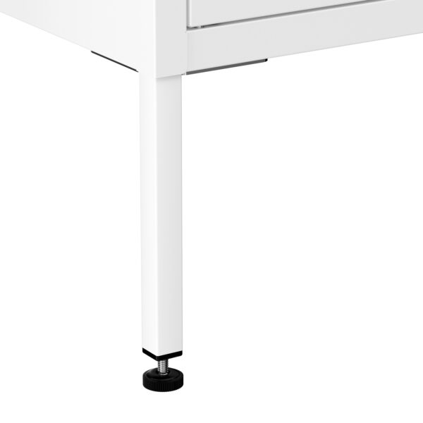 Kommode Metall KLAUS 6 Schubladen 80 x 101 cm weiss – Bild 6