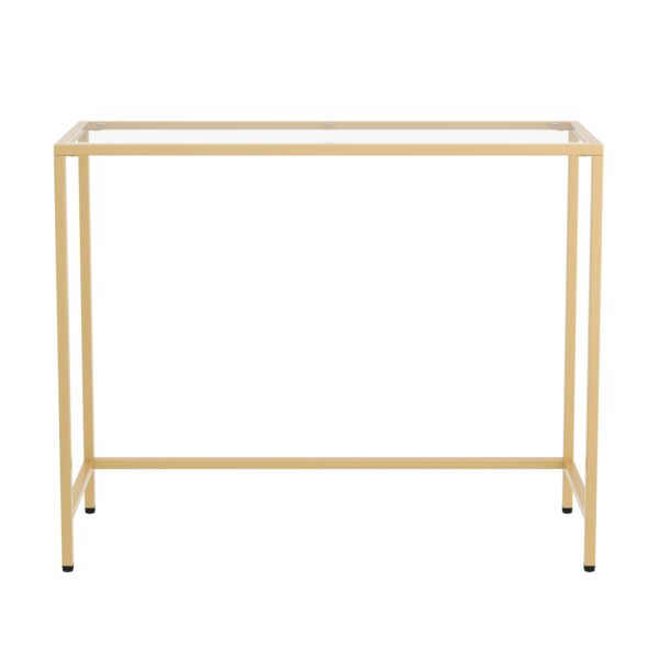 Konsolentisch Glas TYRO 100 x 80 cm gold – Bild 2