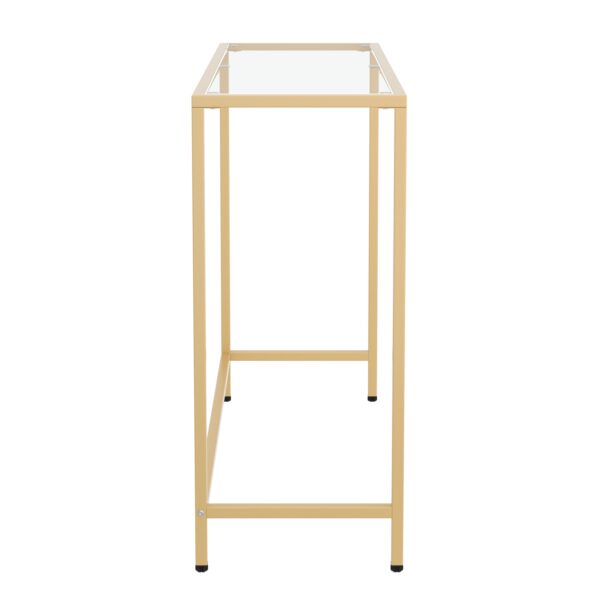 Konsolentisch Glas TYRO 100 x 80 cm gold – Bild 3