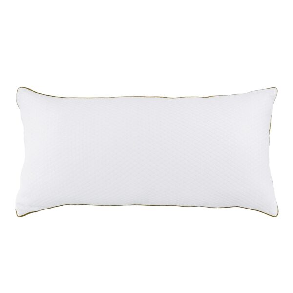 Kopfkissen 2er Set 80 x 40 cm weiss/gold – Bild 2
