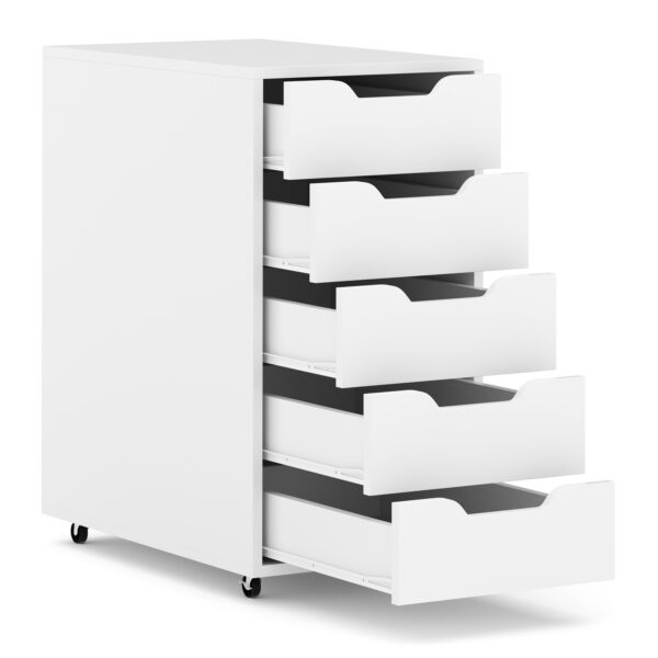 Korpus BEMI 5 Schubladen weiss – Bild 2