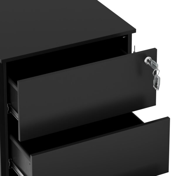 Korpus MULTI 3 Schubladen schwarz – Bild 4
