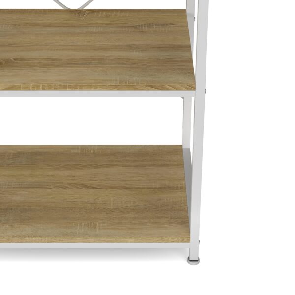 Küchenregal 60 x 167 x 40 cm hellbraun/weiss – Bild 6
