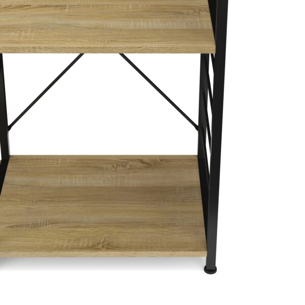Küchenregal 90 x 83 x 40 cm hellbraun/schwarz – Bild 6
