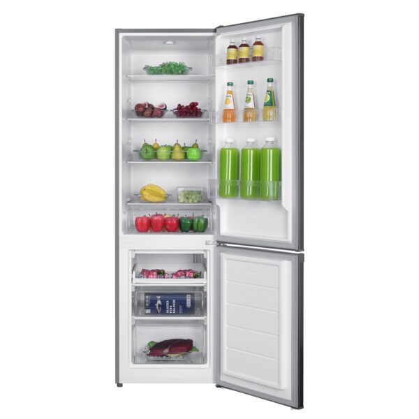 Kühlschrank mit Gefrierer 260L silbergrau – Bild 2