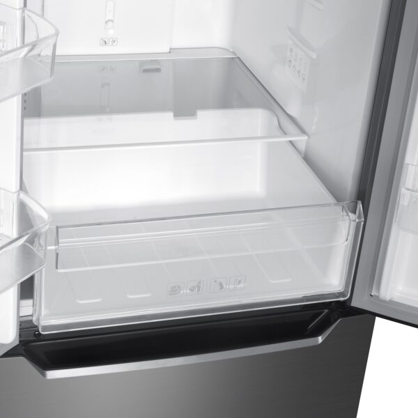 Kühlschrank mit Gefrierer 320L silbergrau – Bild 8