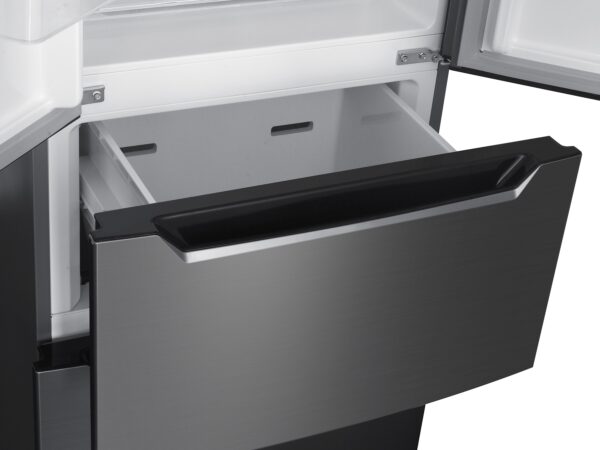 Kühlschrank mit Gefrierer 320L silbergrau – Bild 9