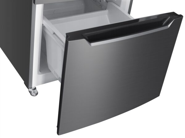 Kühlschrank mit Gefrierer 320L silbergrau – Bild 10